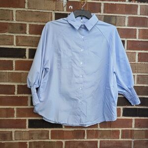 Women's Light Blue Casual Shirt